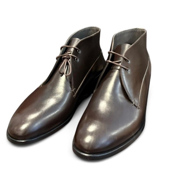 NEW Robert Clergerie Dark Brown Men's Calf Leather Oxfords (size 42 / US 9) - Picture 2 of 10